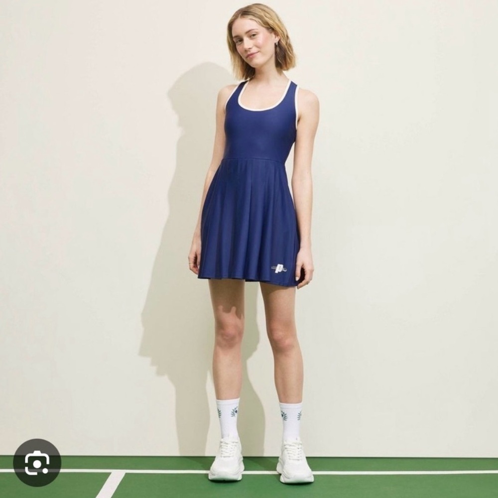 NWT Prince Pickleball Dress Navy Blue White Women’s Size Small Athletic Sporty